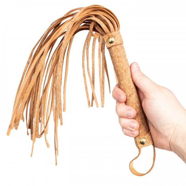 Bondara Luxe Bound To Nature Cork Flogger – 18 Inch