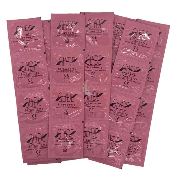 Glyde Ultra Organic Flavored Strawberry Vegan Condoms | 12-Pack — image 7 of 7