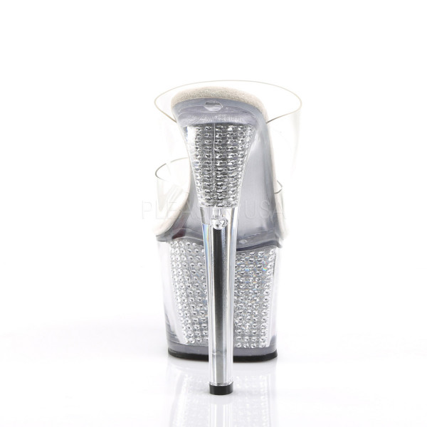 7 inches Heel, 2 3/4 inches PF Two Band Slide W/Simulated RS Filled BTM — image 4 of 8