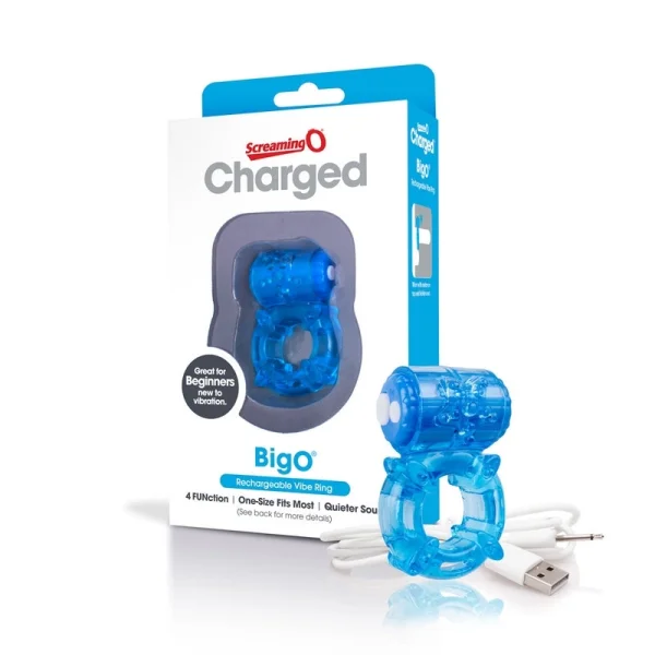 Charged Big O Cock Ring - Blue — image 18 of 25