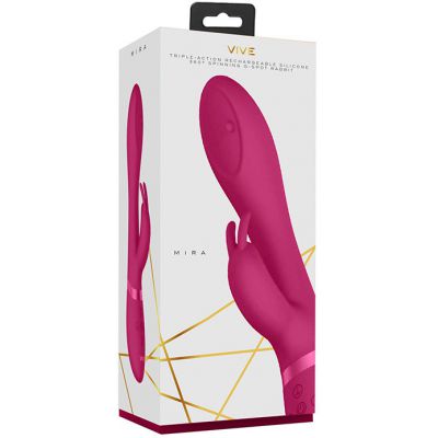 Vive Mira Pink 21 5 cm USB Rechargeable Rabbit Vibrator