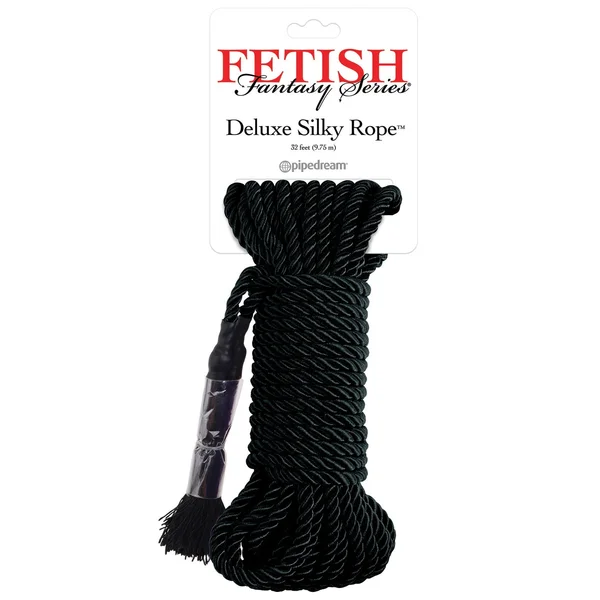 Fetish Fantasy Series Deluxe Silky Rope - Black — image 6 of 6