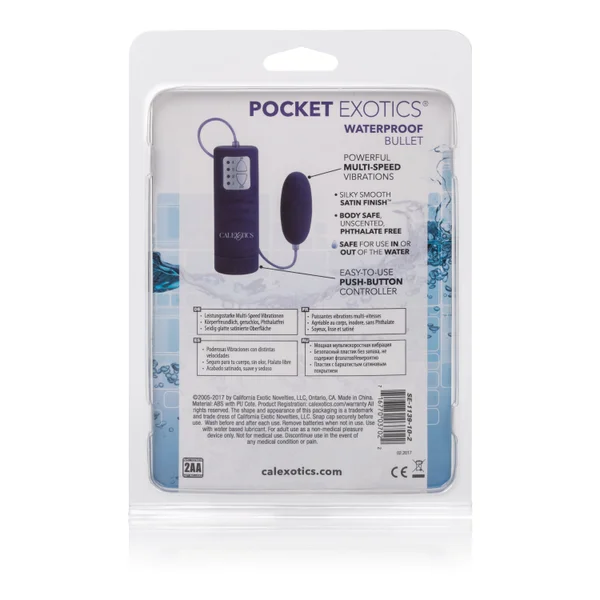 Waterproof Pocket Exotics Waterproof  Bullet - Purple — image 11 of 12