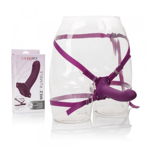 ME2 Rumble Probe Rechargeable Waterproof Silicone Strap-On Harness Vibrator