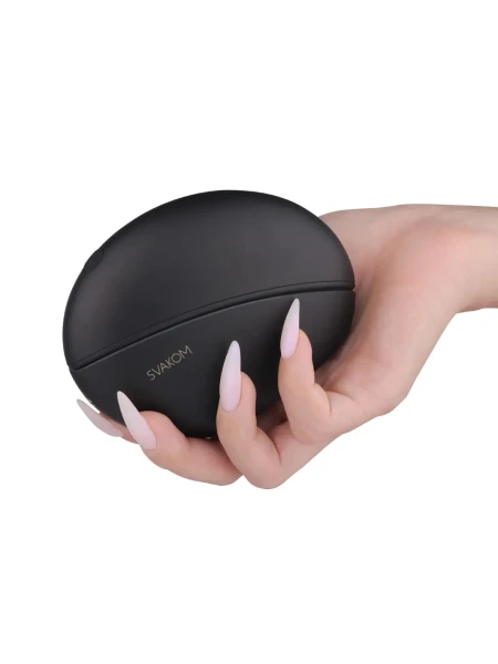 SVAKOM Pulse Galaxie App Enabled Pressure Wave Clitoral Stimulator With Starlight Projector - Midnight Black