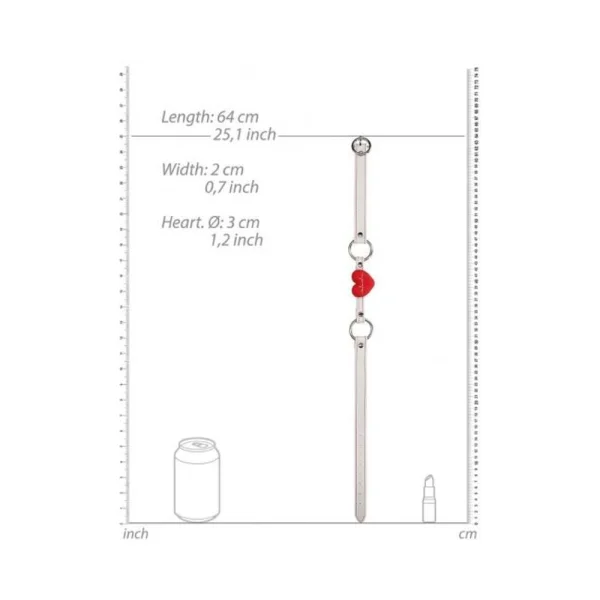 Ouch Silicone Heart Gag Nurse Theme White — image 4 of 8