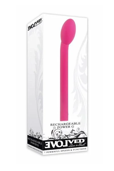 Power G Rechargeable Waterproof G-Spot Vibrator By Evolved Novelties