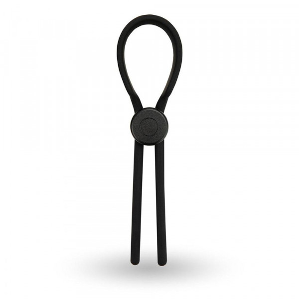 Velv'Or Rooster Ragnar Adjustable Lasso String Cock Ring - Black