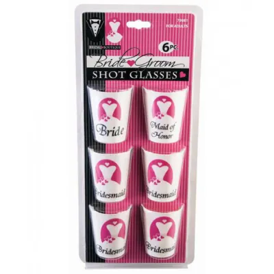 Bridal Boutique Shot Glasses Set Of 6