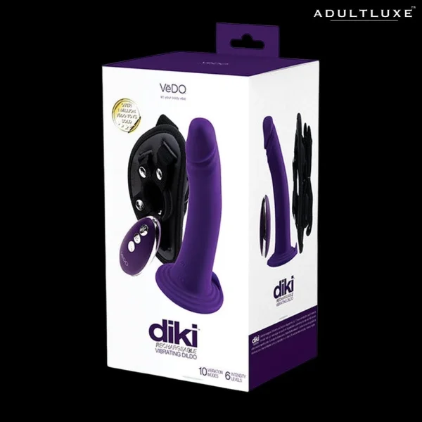 Vedo Diki Rechargeable Vibrating Dildo and Harness — image 5 of 8