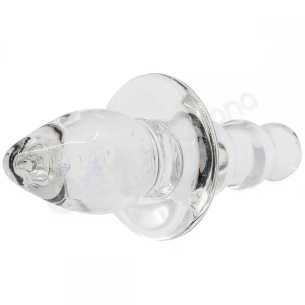 Crystal Pleasures Glass Beaded Double Butt Plug