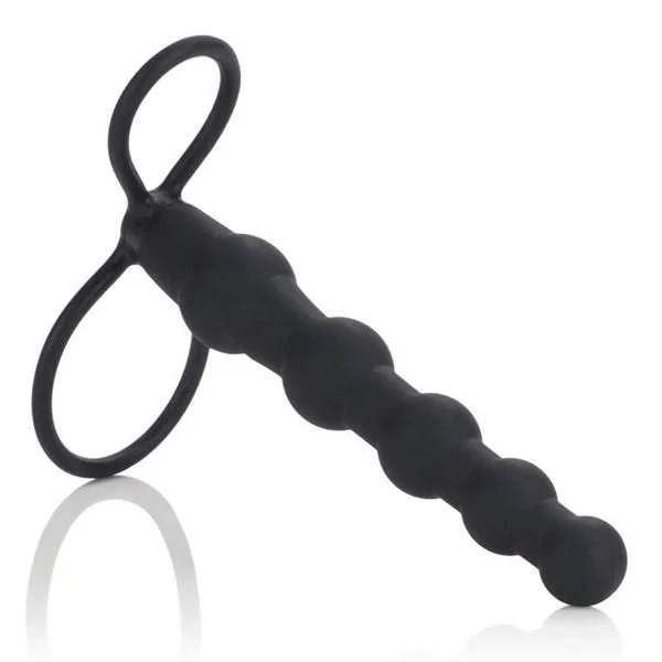 Silicone Love Rider Beaded Dual Penetrator