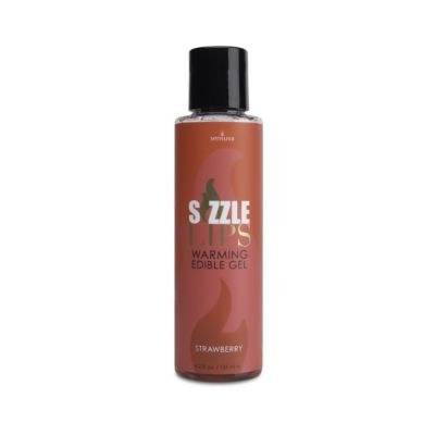 Sizzle Lips Edible Warming Gel Strawberry 4 2oz