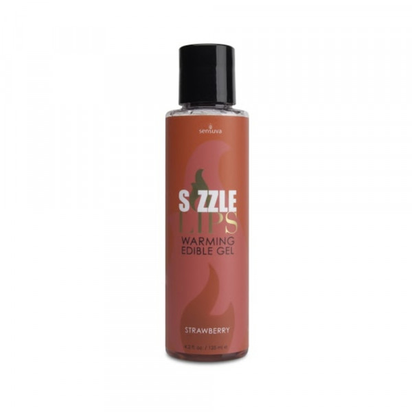 Sizzle Lips Edible Warming Gel Strawberry 4.2oz