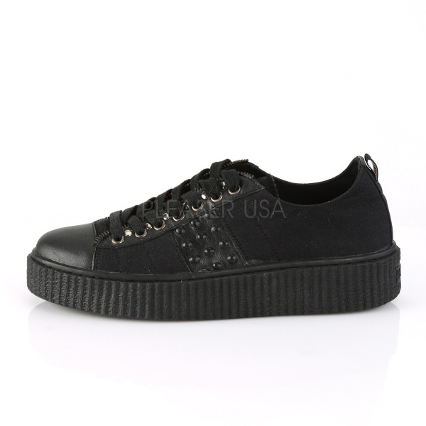 1 1/2 inches PF Round Toe Lace-Up Front Low Top Creeper Sneaker — image 7 of 16