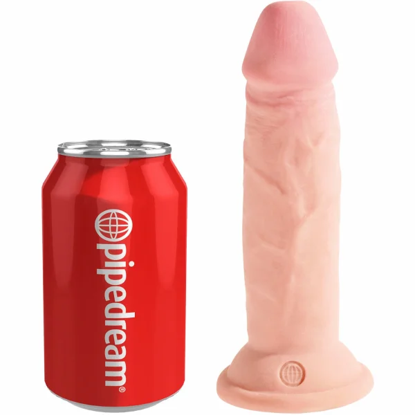 King Cock Plus 6" Triple Density Cock With Suction Cup Base - Vanilla