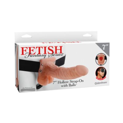 Fetish Fantasy 7in Hollow Strap on With Balls
