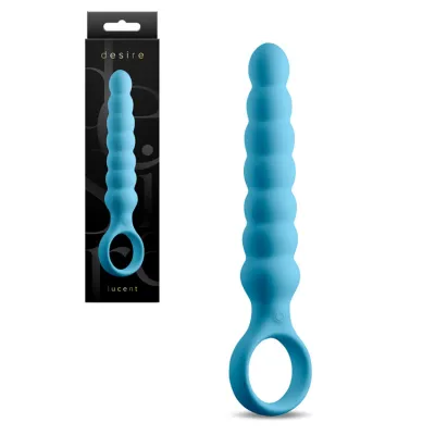 nsnovelties Lucent by Desire 6 5 Beaded Vibrating Anal Wand with Ring Handle