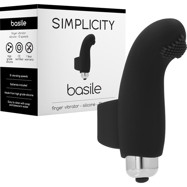 Basile Finger Vibrator - Black