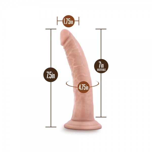 Dr. Skin - 7 Inch Cock With Suction Cup - Vanilla