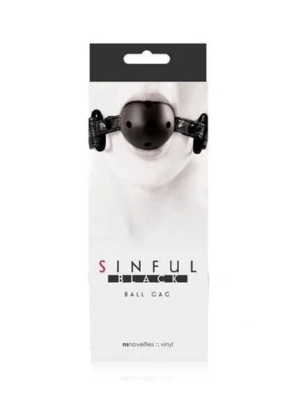 Sinful Ball Gag - Black