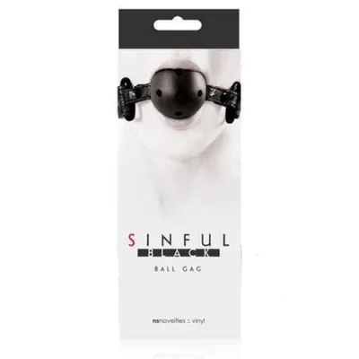 Sinful Ball Gag Black