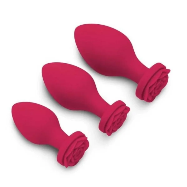 Secret Kisses Rosegasm Butt Bouquet Silicone Plugs Training Set