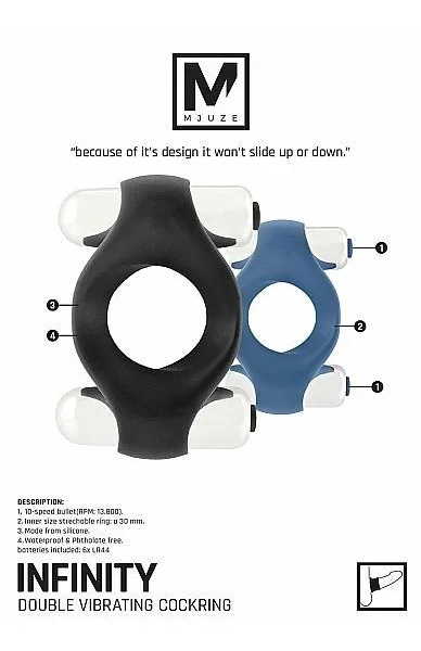 Infinity Double Vibrating Cock Ring — image 6 of 8