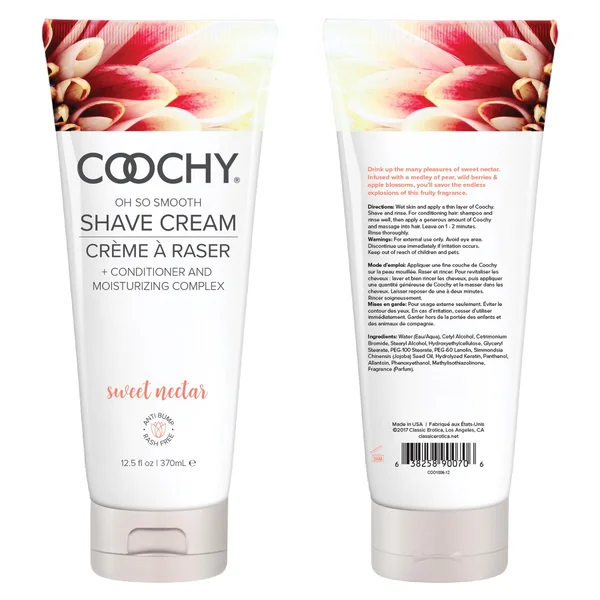 Coochy Shave Cream Sweet Nectar - 12.5 Oz — image 5 of 7