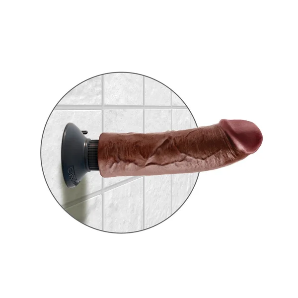 King Cock 8-Inch Vibrating Cock - Brown — image 14 of 14