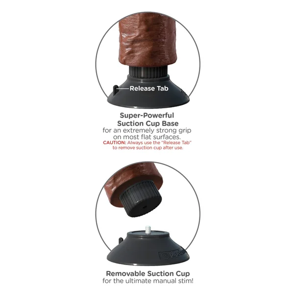 King Cock 8-Inch Vibrating Cock - Brown — image 13 of 14
