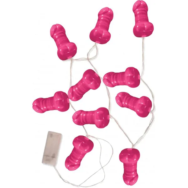 Light Up Pink Pecker String Lights — image 6 of 6