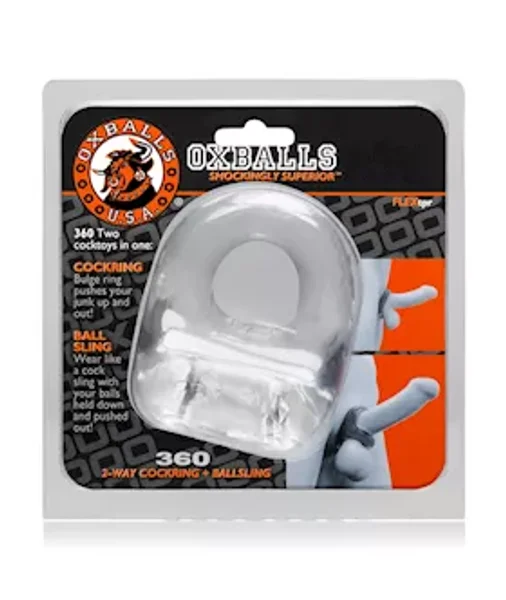 360 Cockring And Ballsling Clear — image 10 of 12