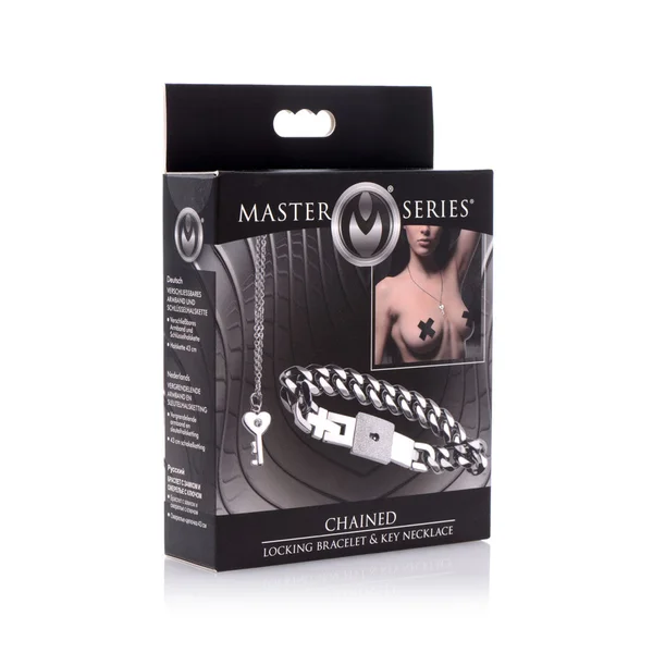 Chained Locking Bracelet and Key Necklace — image 23 of 25
