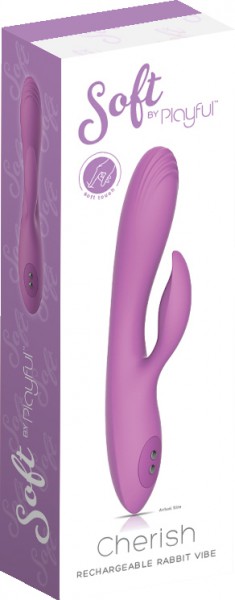 Soft by Playful Cherish - Rechargeable Rabbit Vibrator Purple
