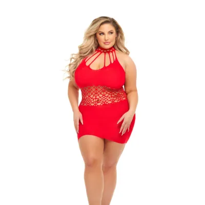 Rich B Phase Dress Queen Size Red