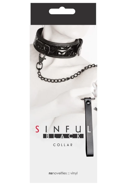 Sinful Black Collar & Leash