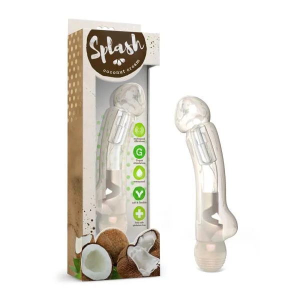 Splash Coconut Cream Clear Vibrator