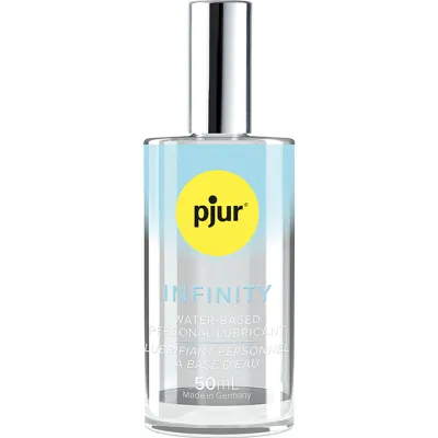 Pjur Infinity Water Based Personal Lubricant 1 7 oz 50 ml Glass Bottle