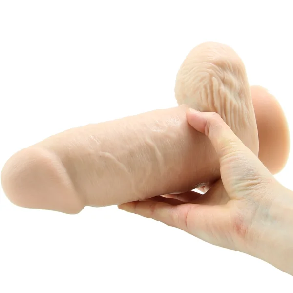 Dr. Skin Dr. Chubbs Dildo With Balls & Suction Cup by Blush - Vanilla