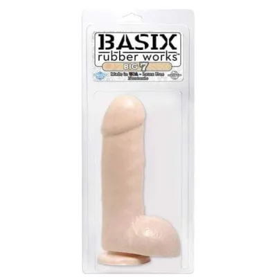 Basix Rubber Works Big 7 With Suction Cup Flesh