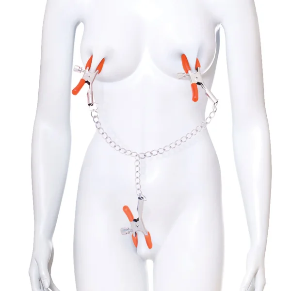 Orange Is The New Black Triple Your Pleasure Nipple & Clitoral Clamps