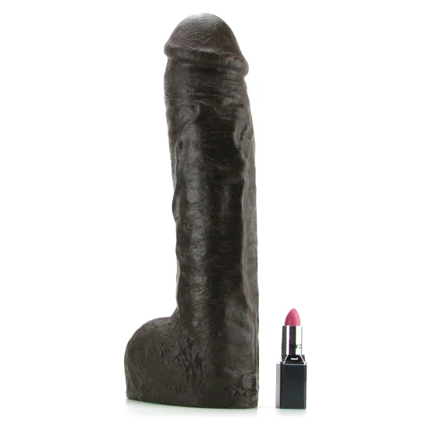 Doc Johnson Vac-U-Lock Realistic Hung 12" Cock - Chocolate
