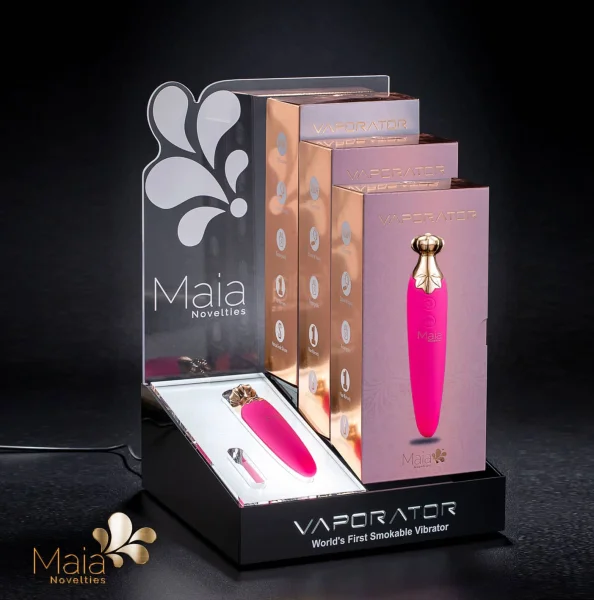 Vaporator Display Stand With 3 Vaporator Plus a Tester