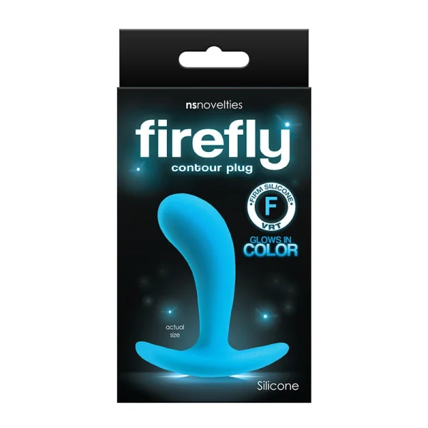 NS Novelties Firefly Contour Small Blue Plug
