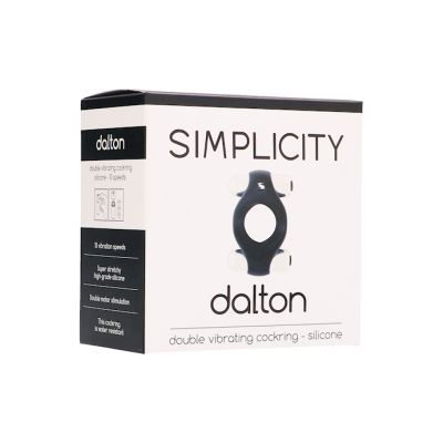 Dalton Double Vibrating Cockring Black