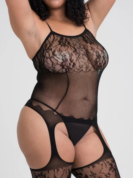 Lovehoney Plus Size Up All Night Lace Bodystocking
