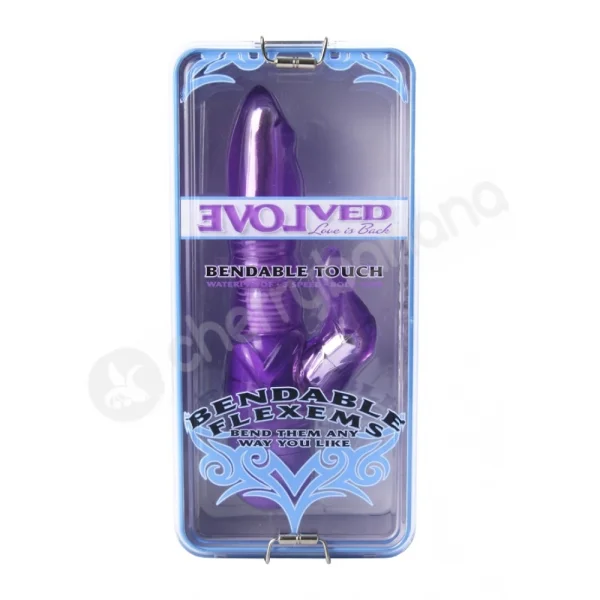Bendable Flexems Touch Purple Vibrator