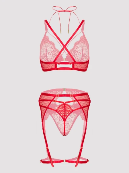 Lovehoney Midnight Dream Red Bra Set
