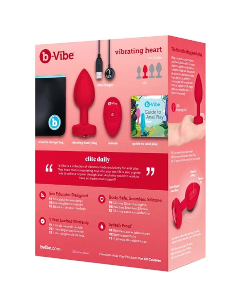 B-Vibe Vibrating Heart Plug M/L — image 13 of 13